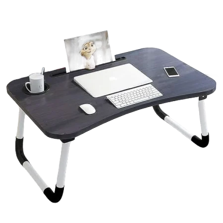 CEM (M5) Wooden Laptop Stand - Ergonomic Design - Light weight - Black