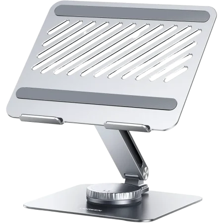 UGreen (90849) Swivel Multi-Angle Adjustable Laptop Stand, 360 Rotating, Lockable - Silver