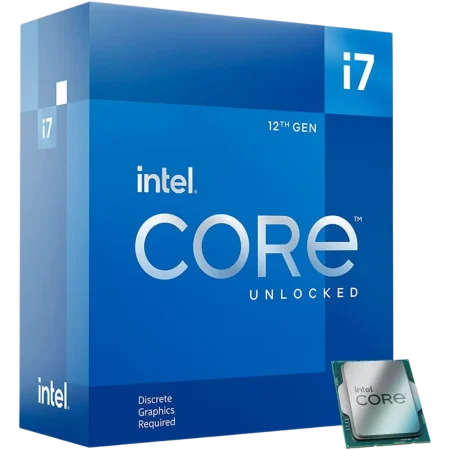 Intel (CM8071504555020) Core i7-12700F, 12 Cores, 20 Threads, 25MbC, Up to 4.90GHz - LGA1700