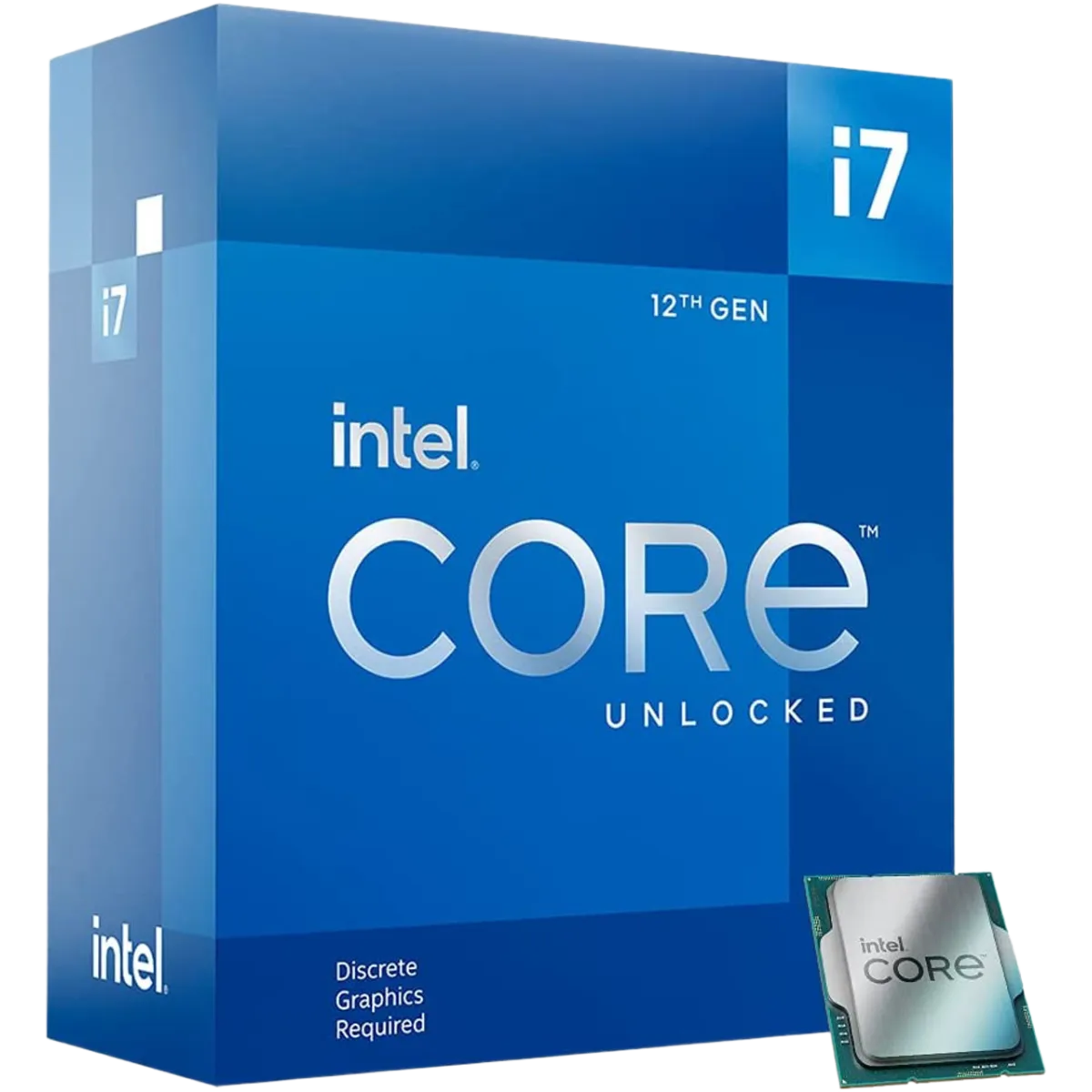Intel (CM8071504555020) Core i7-12700F, 12 Cores, 20 Threads, 25MbC, Up to 4.90GHz - LGA1700