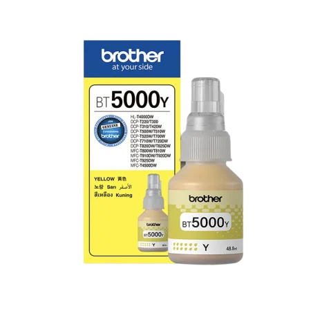 Brother (BT5000Y) Genuine Yellow Ink for MFC-T910DW; DCP-T310 / T510W / T710W