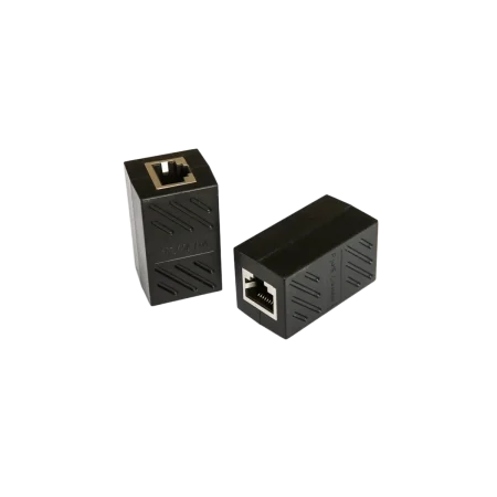 Hitec (3110) Keystone RJ45 Coupler Ethernet Extender Connector - Black