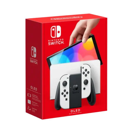 Nintendo (HEG-001) Switch OLED Model Tablet Console - With Joy Con Controllers - 64Gb - White