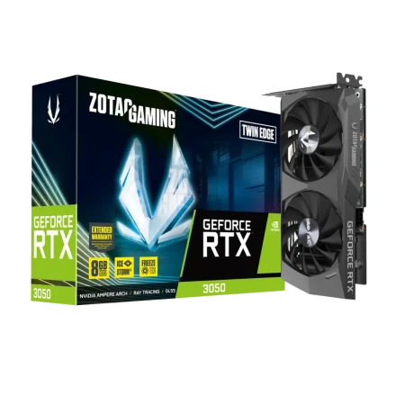 Zotac (9288-1N754-200Z8) NVIDIA GeForce RTX3050 6Gb GDDR6 Twin Edge OC Edition - Black