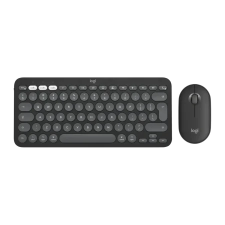 Logitech (920-012251) Pebble 2 Multi-device Wireless Keyboard and Mouse Combo for MAC - 2Yrs- Black