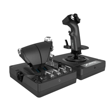 Logitech (945-000059) X56 Hotas Throttle and Stick Simulation Controller, RGB - Black