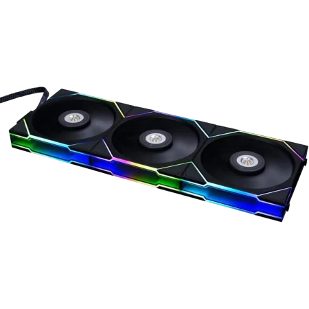 LianLi (12TL3B) UNI Fan TL 120 Fan - 3x 120mm RGB Fan with Controller - Black