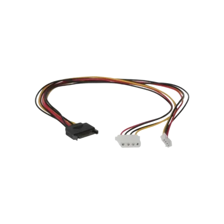 Iways (JT-C078) SATA Power Cable (M-F) - 18cm - Black