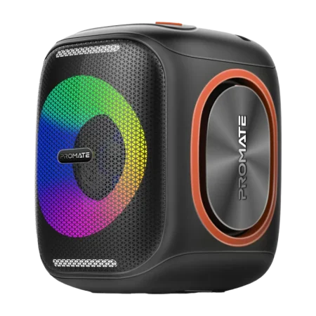 Promate (Strike-40) LumiSound HD 40W True Wireless Speaker - RGB - Black