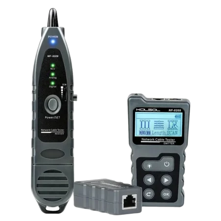 Noyafa (NF-8209) Advanced Network Cable Tester with Tone Tracer, Three Wire Tracing Modes - Black