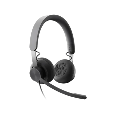 Logitech (981-000875) Zone Wired Stereo Headset - USB-A/C - Black