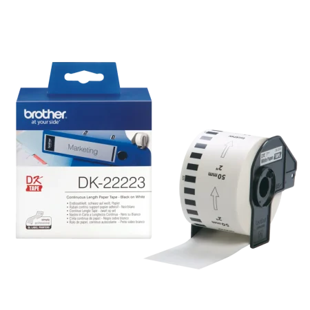 Brother (DK22223) Standard Address label 50x30mm Continuous Labels Cartridge - Black On White