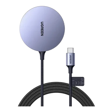 UGreen (30233) 15W Magnetic Wireless Qi Charger - Grey
