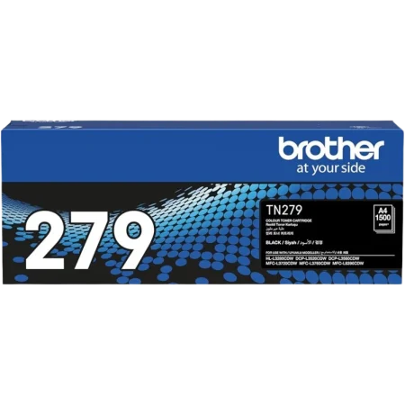 Brother (TN-279BK) Black Genuine Laser Toner Cartridge for HL-L3220CW, HL-L3280CDW