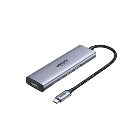 UGreen (35999) 6in1 USB-C Expansion Hub Multifunctional Docking Station - Grey
