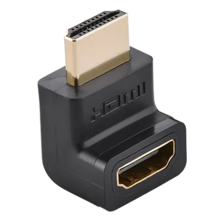 UGreen (20109) HDMI to HDMI 4K Adapter (F-M) Coupler - Down Angled - Black
