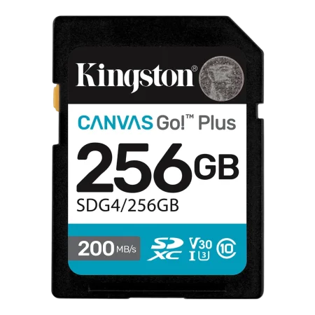 Kingston (SDCG4/256GB) 256Gb microSD Canvas Go Plus - Read 200MB/s; Write 160MB/s - Black