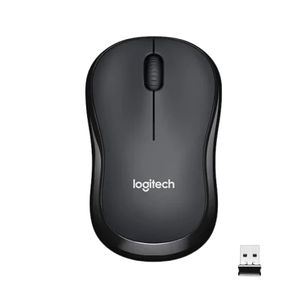 Logitech (910-006510) M221 Silent Wireless NanoUSB Mouse - 1000dpi - Charcoal Black