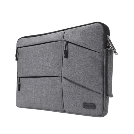 Sheng Beier (SH13) 13.3" Shockproof Fabric Sleeve bag- Handle & Triple Pockets - Mesh Grey