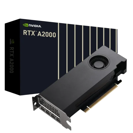 Nvidia (PG192/12G) RTX A2000 12Gb GDDR6 - Low Profile - Quadro GPU - Black