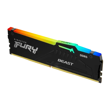 Kingston (KF560C36BBE2A-32) FURY Beast 32Gb DDR5 6000Mhz Gaming Desktop UDIMM RAM - RGB - Black