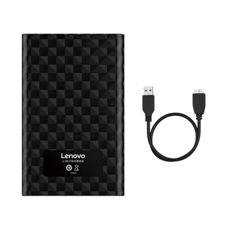 Lenovo (S-02) 2.5" USB3.0 External SATA HDD Enclosure - Black