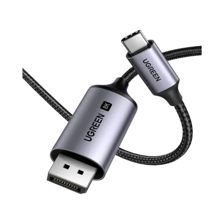 UGreen (25839) USB-C to DP Braided Cable (M-M) - 8K - 3m - Black