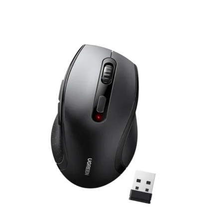UGreen (45012) M511 Wireless Ergonomic Mouse - Adjustable DPI - Black