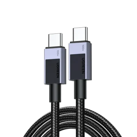 UGreen (45063) USB-C to USB-C Braided Cable (M-M) - 1m - Black