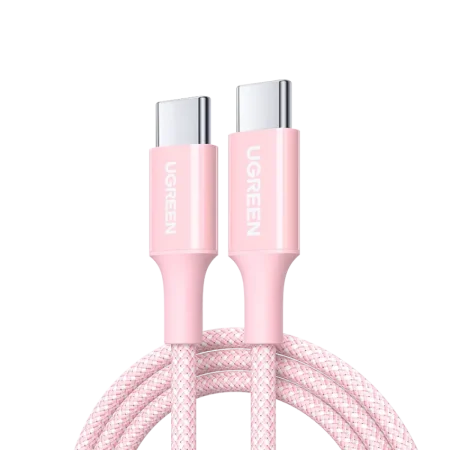 UGreen (65246) USB-C to USB-C Braided Cable (M-M) - 2m - Pink
