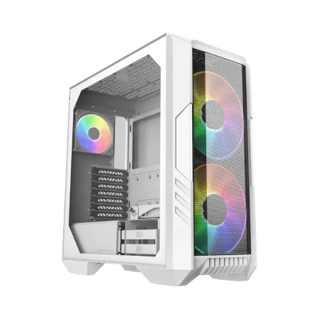 Cooler Master (H500-WGNN-S00) HAF500 Homecoming Classic MidTower Chassis with Tempered Glass - White