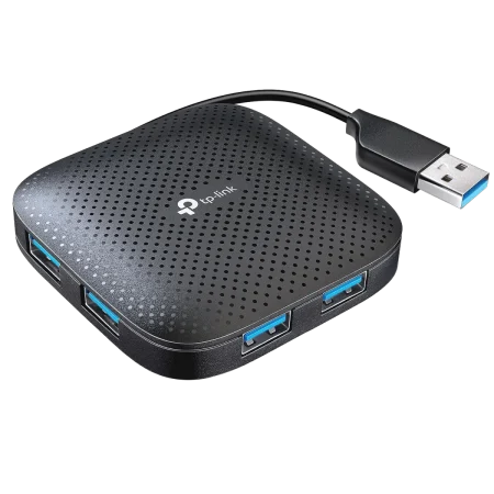 TP-Link UH400 4-Port USB3.0 HUB With Cable Management - Black