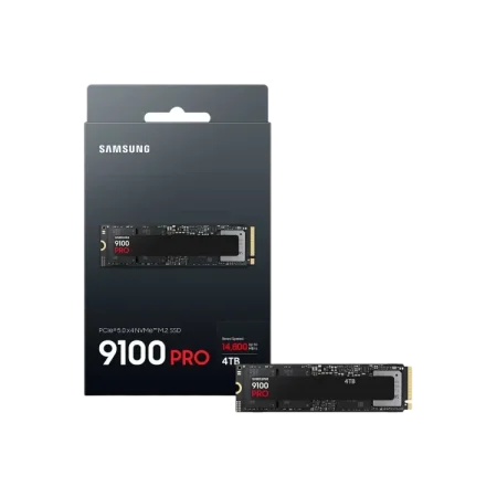 Samsung (MZ-VAP4T0B/AM) 4Tb SSD 9100 Pro M.2 2280 PCIe 5.0 NVMe 1.4 SSD - Black