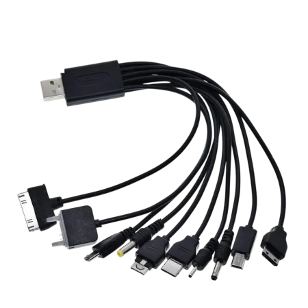 CEM (YXT-029) 10in1 Charger Cable - Black