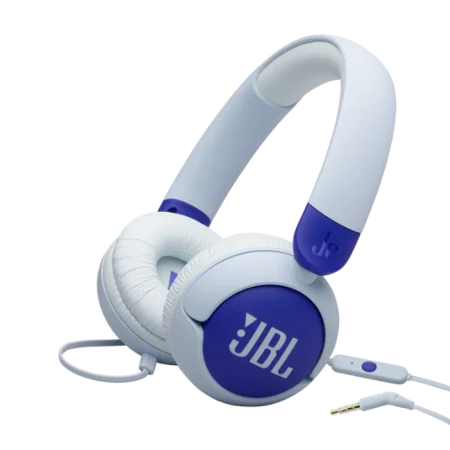 JBL Junior 320 Wired On-Ear Headphones, 1Y - Blue