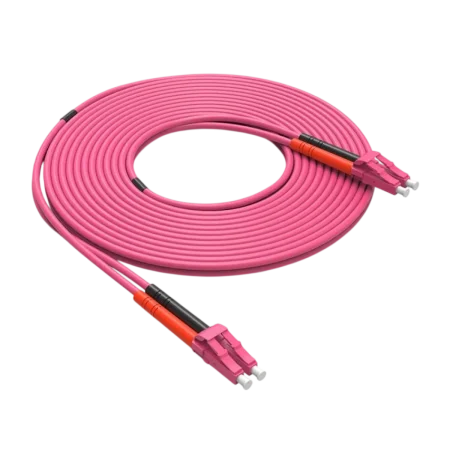 Syslink (S-FPCOM4LCLC3M) Fiber Patch Cord LC/PC-LC/PC - OM4 - Multimode - 3m - Pink