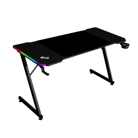 Mars (MGDX140RGB) Gaming Desk Table - XXL Mousepad - RGB - Black