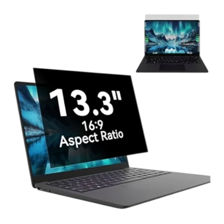 HP (6NX86UT) Frameless Privacy Touchscreen Filter for 13.3" Laptops - Black