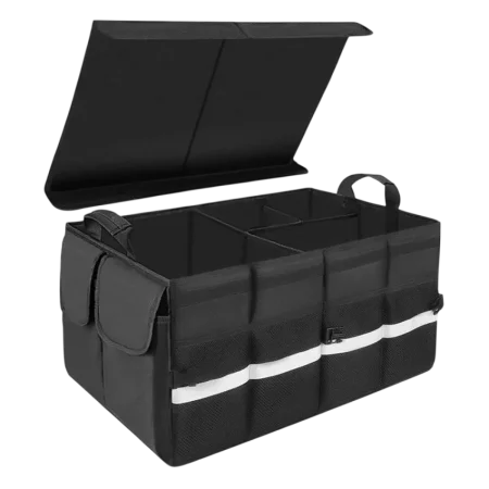 UGreen (80710) Car Trunk Organizer - 55L - Foldable and Partitioned - Black