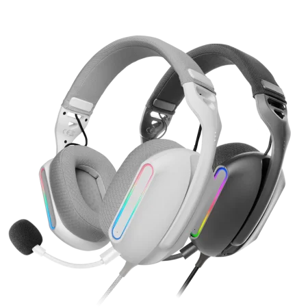 Mars (MHPROW) Wired Gaming Headset - 3.5mm / USB - RGB - White