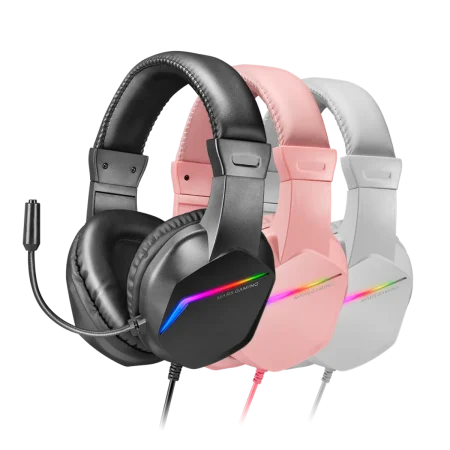 Mars (MH122) Wired Gaming Headset - 3.5mm / USB - RGB - Black