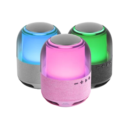 Mars (MSFlowP) 15W Ultra Compact Portable Speaker - BT5.3 - RGB - Pink