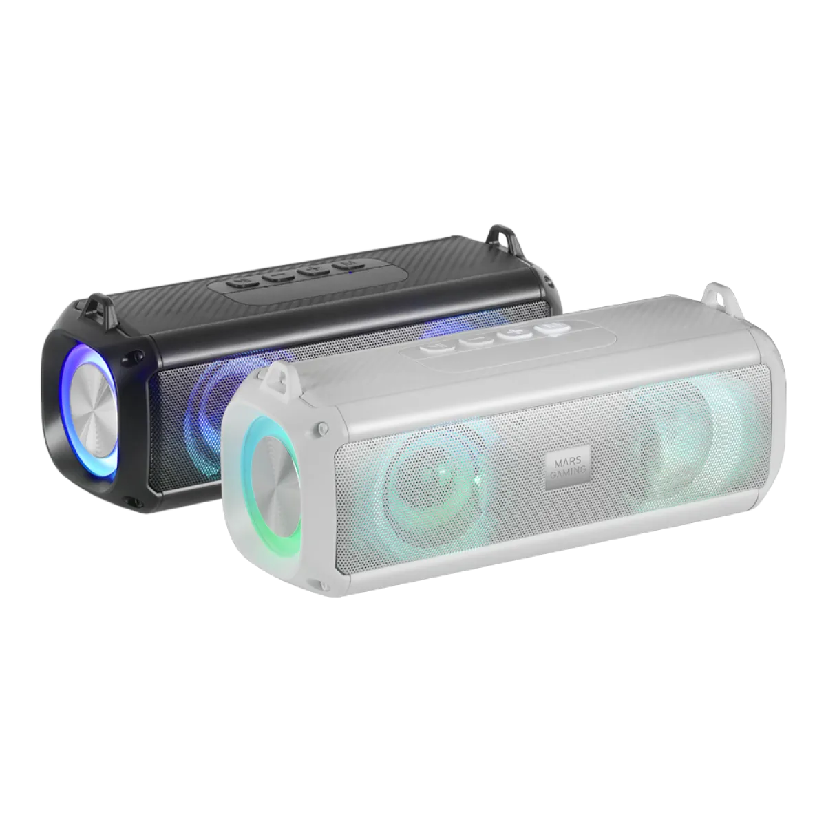 Mars (MSBXTW) 20W Portable Gaming Soundbar Speaker - 3.5mm/BT5.0 - RGB - White