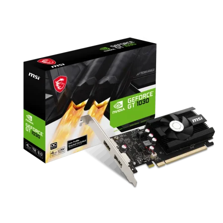 MSI (912-V812-001) GeForce GT1030 Graphic Card 4Gb GDDR5 Low Profile - OC Edition - Aluminum core