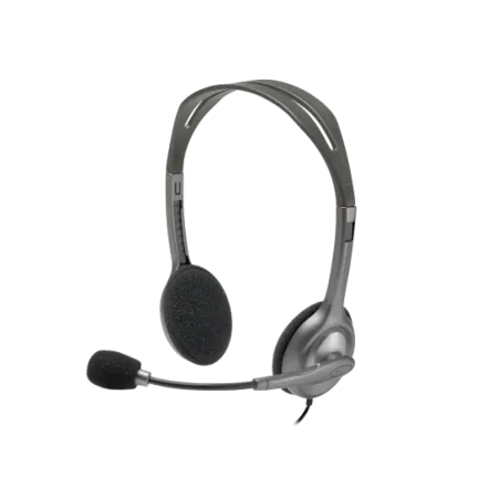 Logitech (981-000271) H110 Wired Stereo Headset - Mettalic Grey