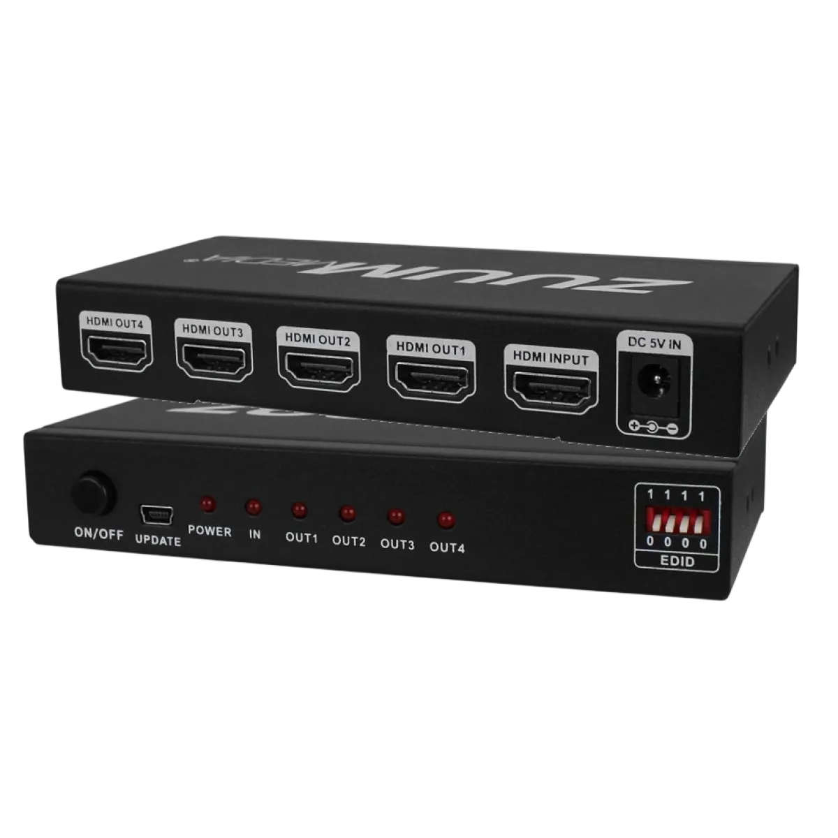 CEM UHD 4K x 2K - HDMI1.4b 1x4 Port Splitter - Black