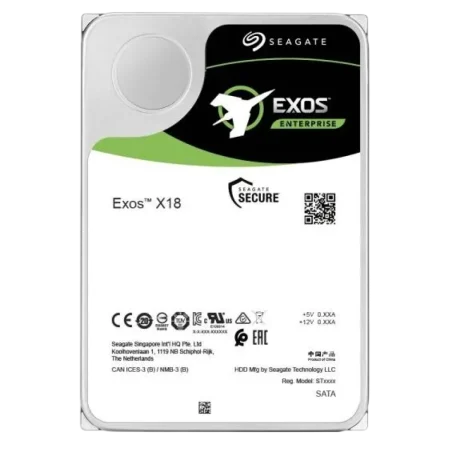 Seagate (ST14000NM000J) 3.5" Exos X18 14Tb Enterprise Hyperscale HDD SATA 6 256MbC 7200rpm - 5Yrs