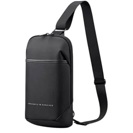 Kingsons (KS3211W) Multifunctional Sling Chest Bag - 4.2L - 1x Front Pocket - Black