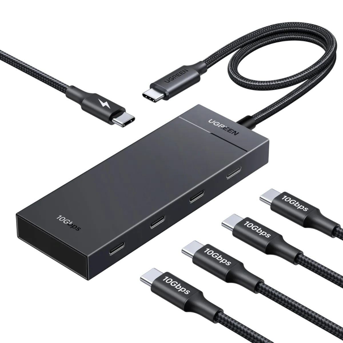 UGreen (55334) 5in1 USB-C Magnetic Hub Docking Station - Grey