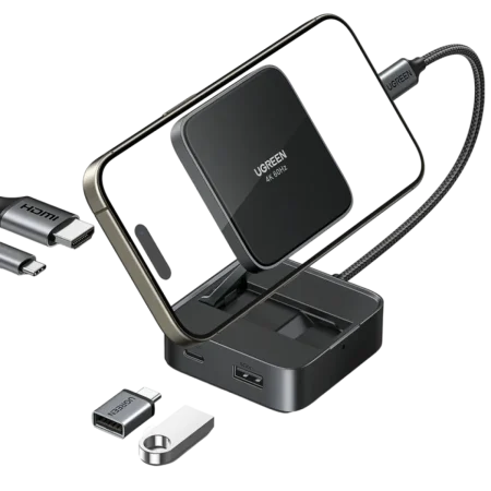 UGreen (35590) 4in1 USB-C Magnetic Hub Docking Station - Grey